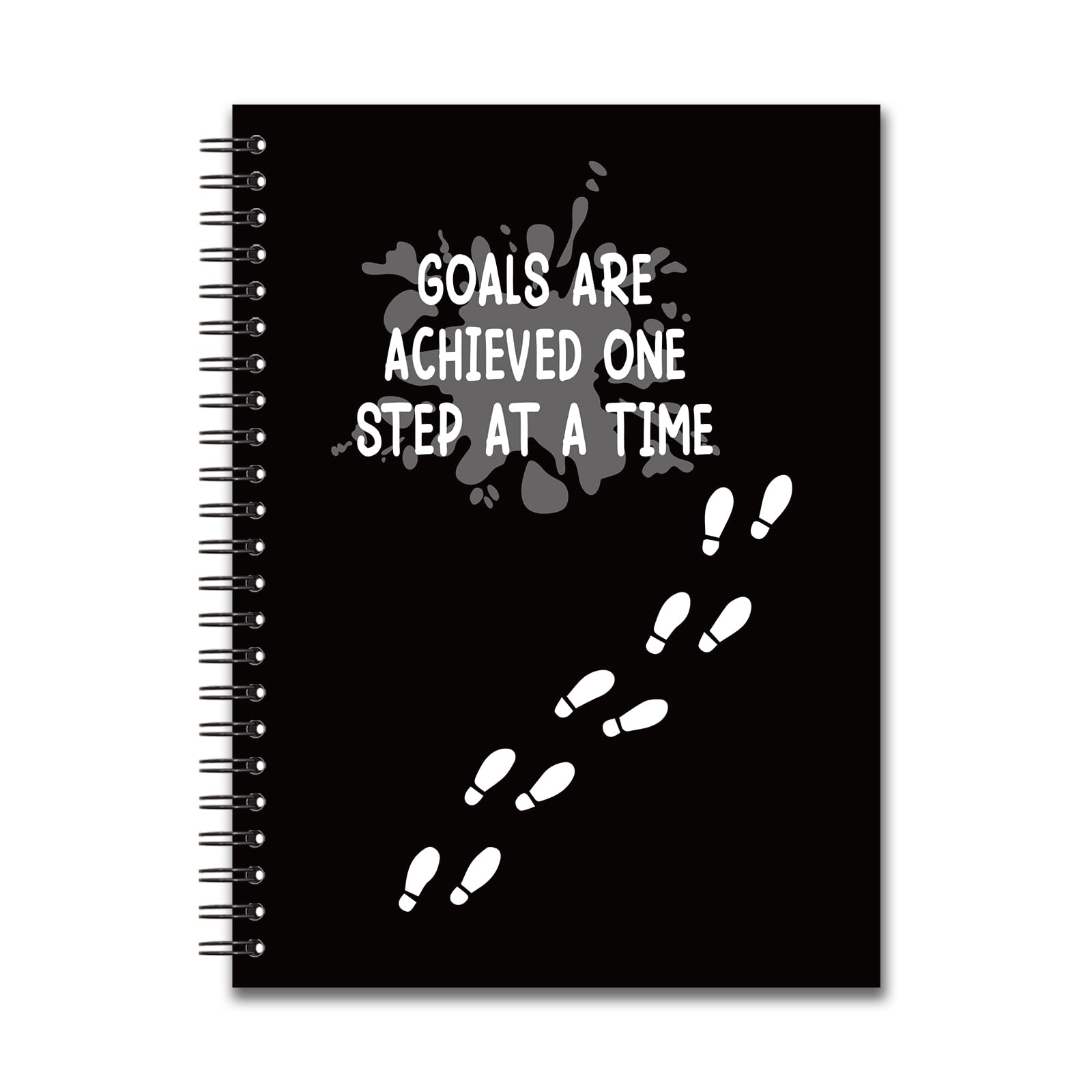 Journal d'encouragement à spirale avec message de motivation créative