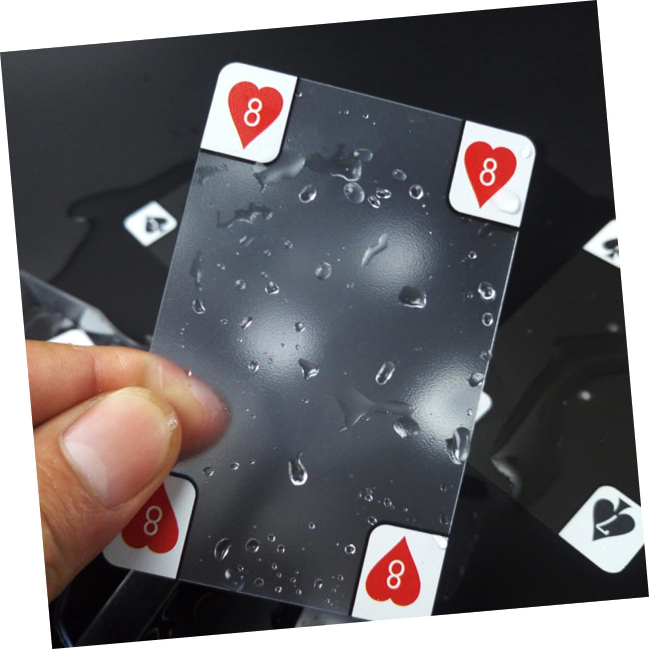 TOYANDONA 3pezzi Poker Trasparente Plastica Pvc Mazzo Di Carte Creativo Per Giochi Da Tavolo Per Famiglie e Collezionisti Materiale Resistente e Facile Da Usare