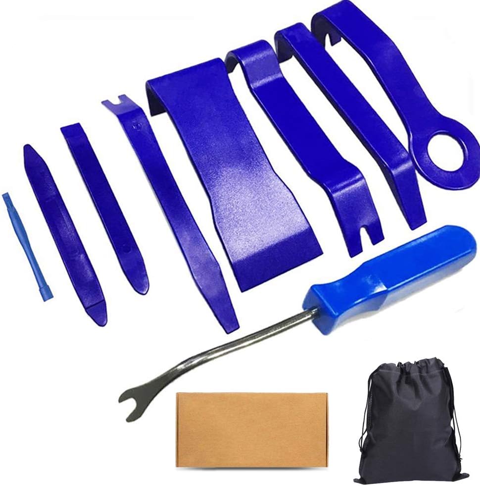 Manelord Car Trim Wedges Set Removal Tool Door Trim Removal Tools for Vehicle Interior Trim Repair Trim Wedge Clip Removal Tool Various Shapes 9 Pieces