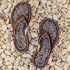OLUKAI Paniolo Women's Premium Leather Sandals, Versatile & Unique Flip-Flop Slides, All-Day Comfort & Style, Natural/Natural, 9 UK #3