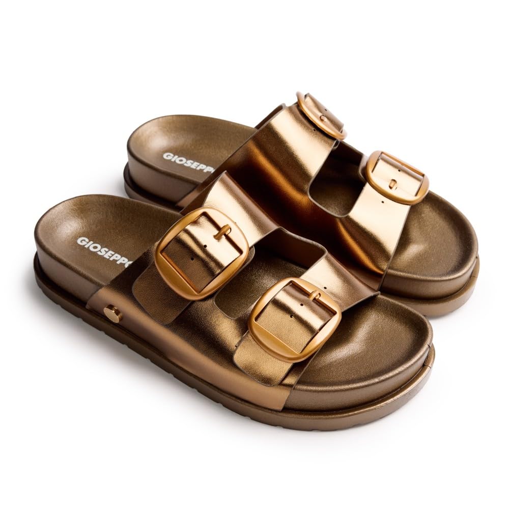 GIOSEPPO Women's Svedala T-Strap, Bronze, 3.5 UK