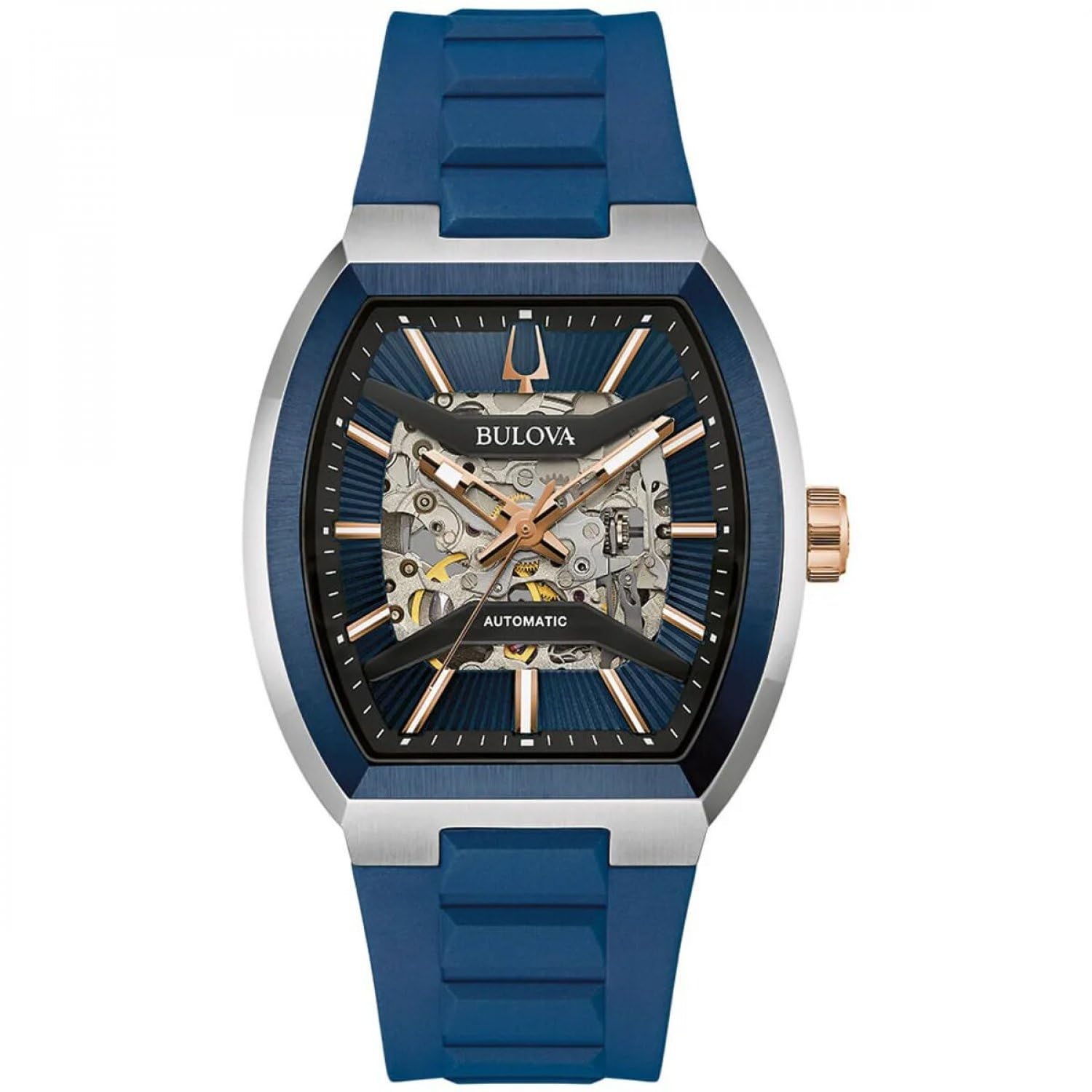 Bulova Reloj Maquina Automático Hombre Azul Acero Zafiro 47 mm | Ref. 98A318