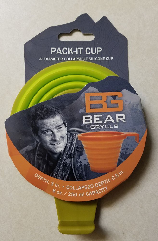Bear GryllsPack Cup - Camping and Backpacking Utensil - Green