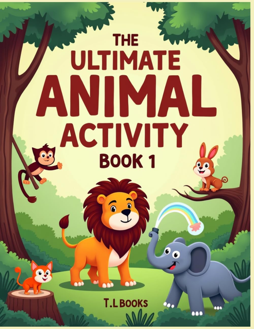 The Ultimate Animal Activity Book 1: Mazes, Puzzles, Coloring & Learning Games for Kids 4+