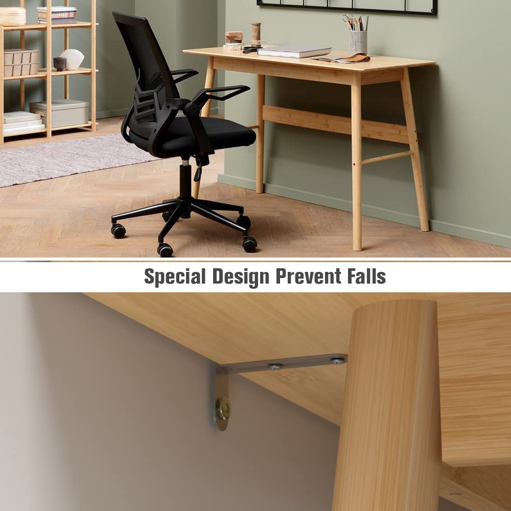 Domax Wooden Writing Desk for Bedroom - Large Home Office Table 41.3� Multipurpose Computer Desk for Work Study