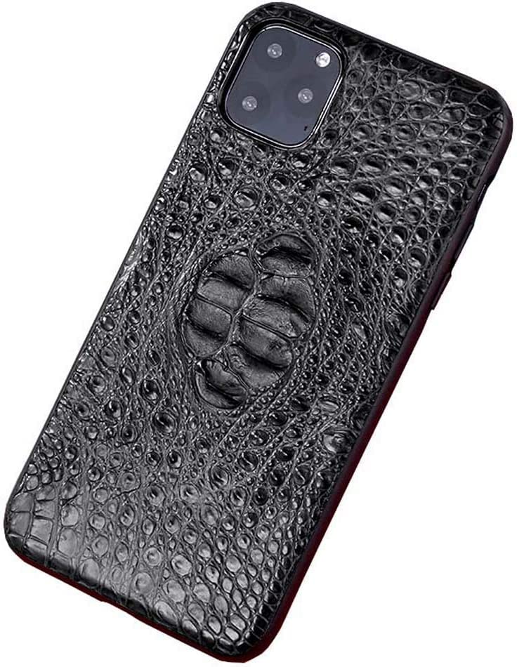 Coque arrière antichoc iPhone 11 Pro alligator noire motif crâne rigide