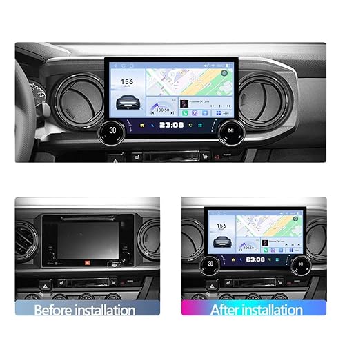 8core 8+256gb,YLOXFW Carro Stereo Android 14.0 Rádio para Tacoma 2015-2021 Navegação GPS Sat 11.8'