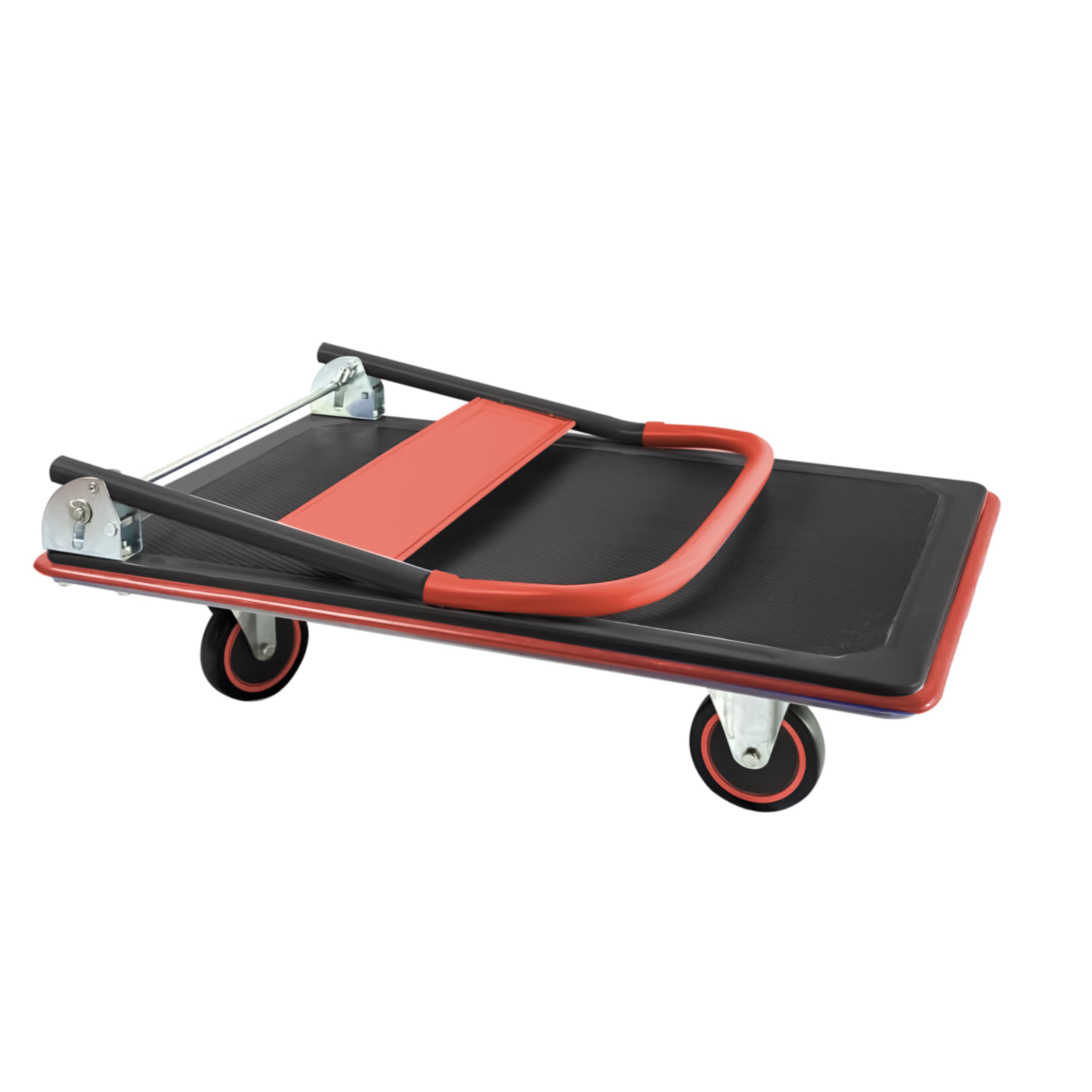 Carrello da trasporto pieghevole con piattaforma e ruote girevoli a 360°- carichi fino a 200 Kg - struttura in acciaio.