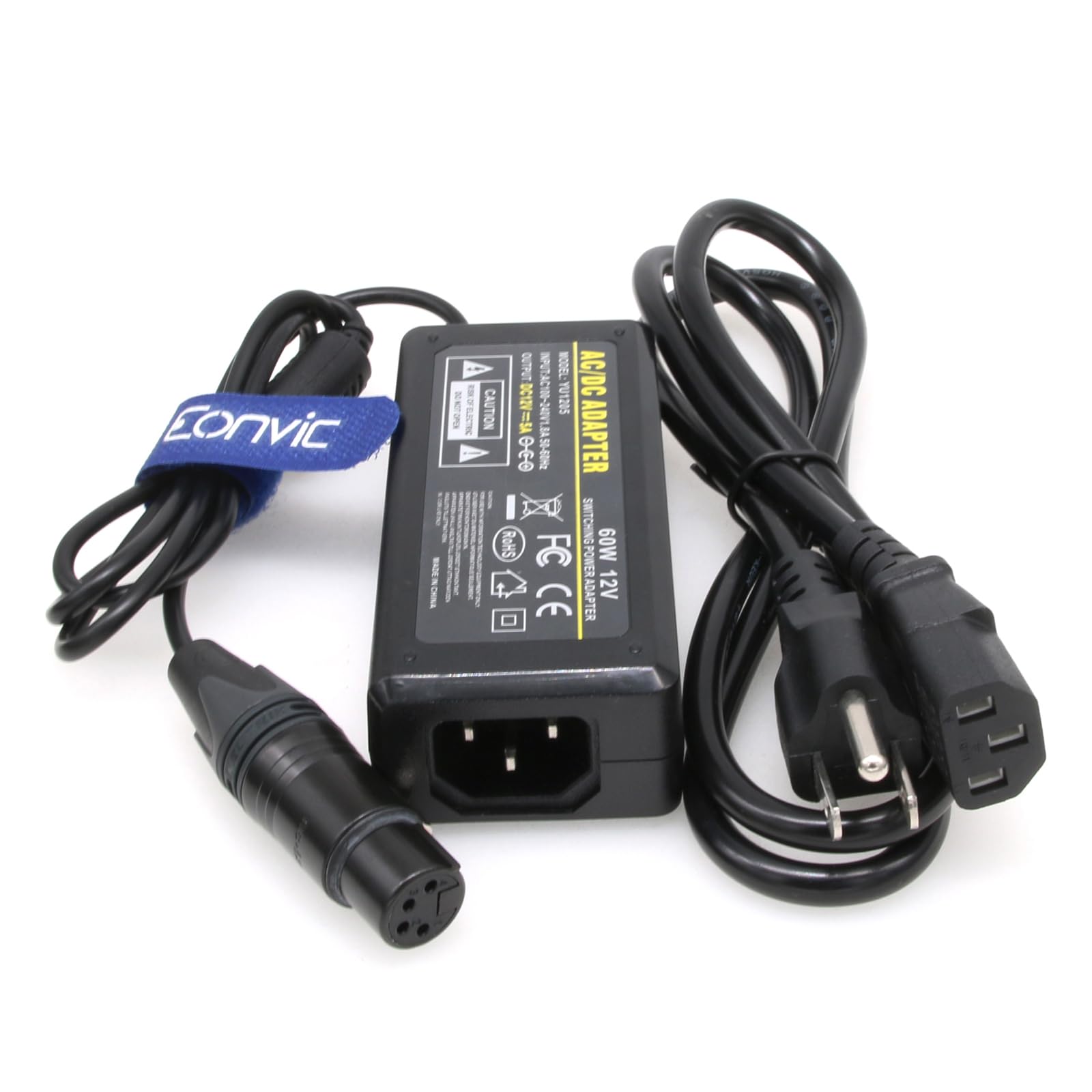Amazon.com : Eonvic 12V 5A 4Pin XLR Female Power Adapter for JVC
