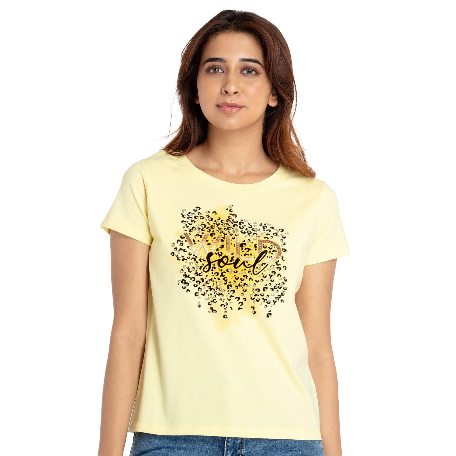 Status Quo Womens Printed Round Neck T-Shirt
