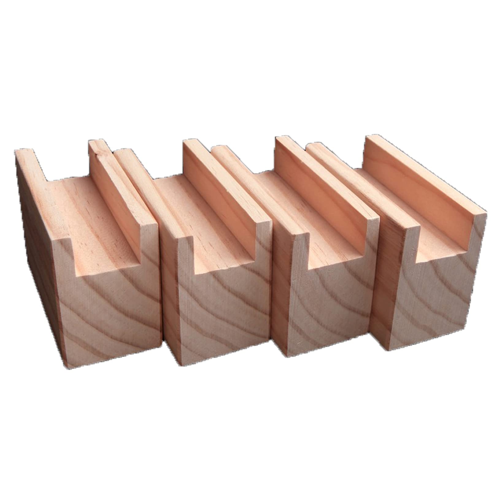 Zcru004 Bed Furniture Risers Heavy Duty Wood Risers For Sofa Table And Chair Hight Desk Riser Lifter Wooden Solid Wood Table Lifter,Apply To Bed, Desk, Couch, Chair, Sofa,1.2Cm Groove Set Of 4 (3Cm)