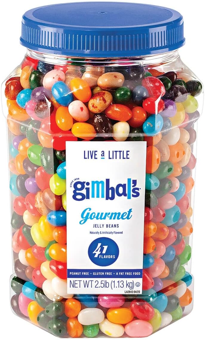 Gimbal's Gourmet Jelly Bean Jar, 40 oz.