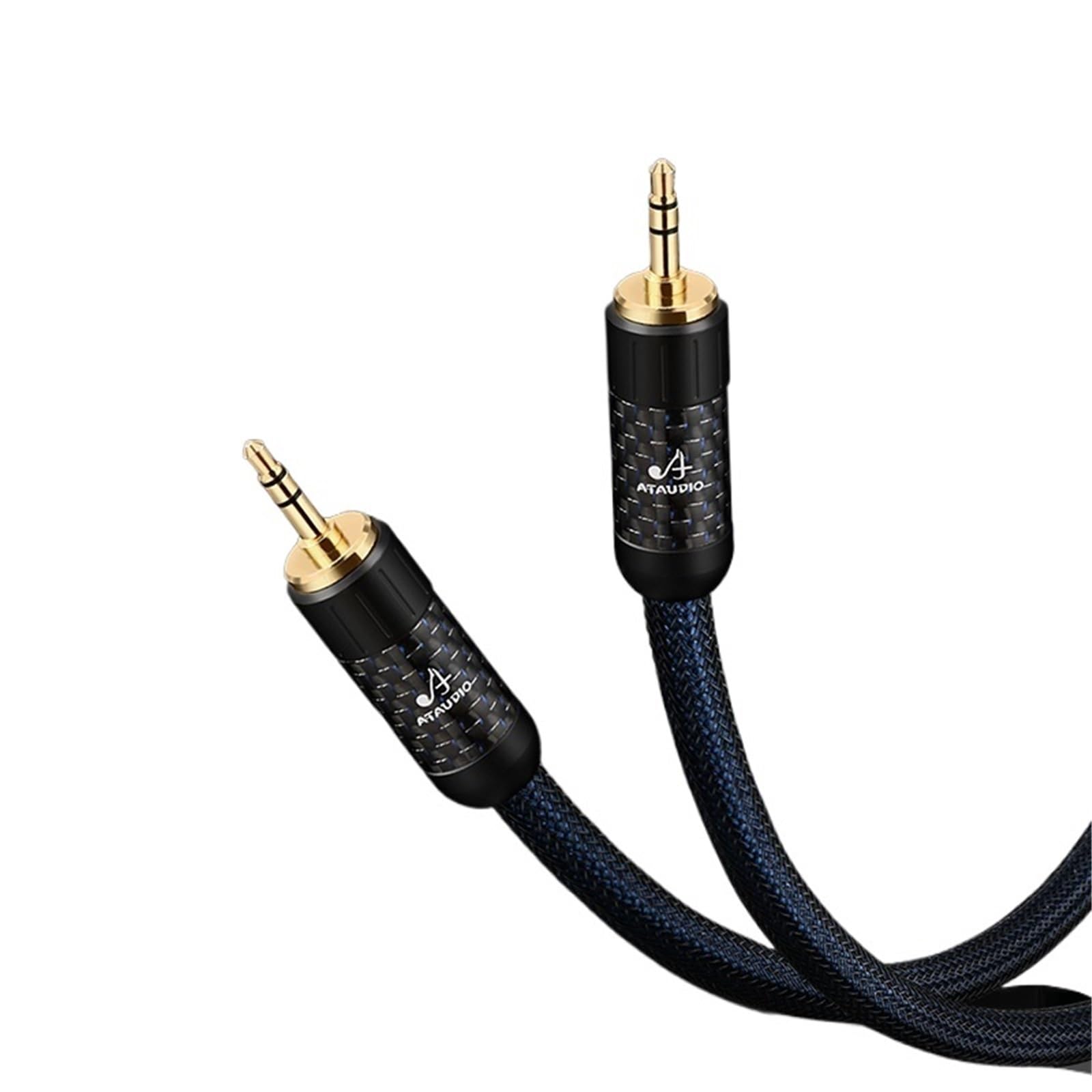 Kabel HiFi 3,5, czyste srebro, stereo, wtyczka jack 3,5 mm na wtyczkę, przedłużacz do słuchawek, głośników, telefonu (1,5 m)