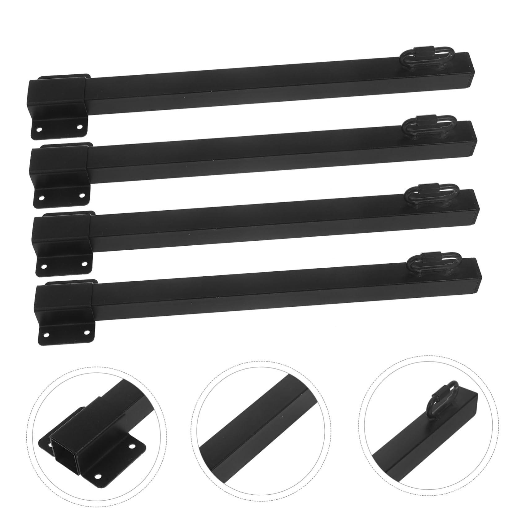 UKCOCO 4pièces Lot de Supports pour Guirlande Lumineuse Extérieure Poteaux Éclairage Suspendus pour Jardin et Terrasse