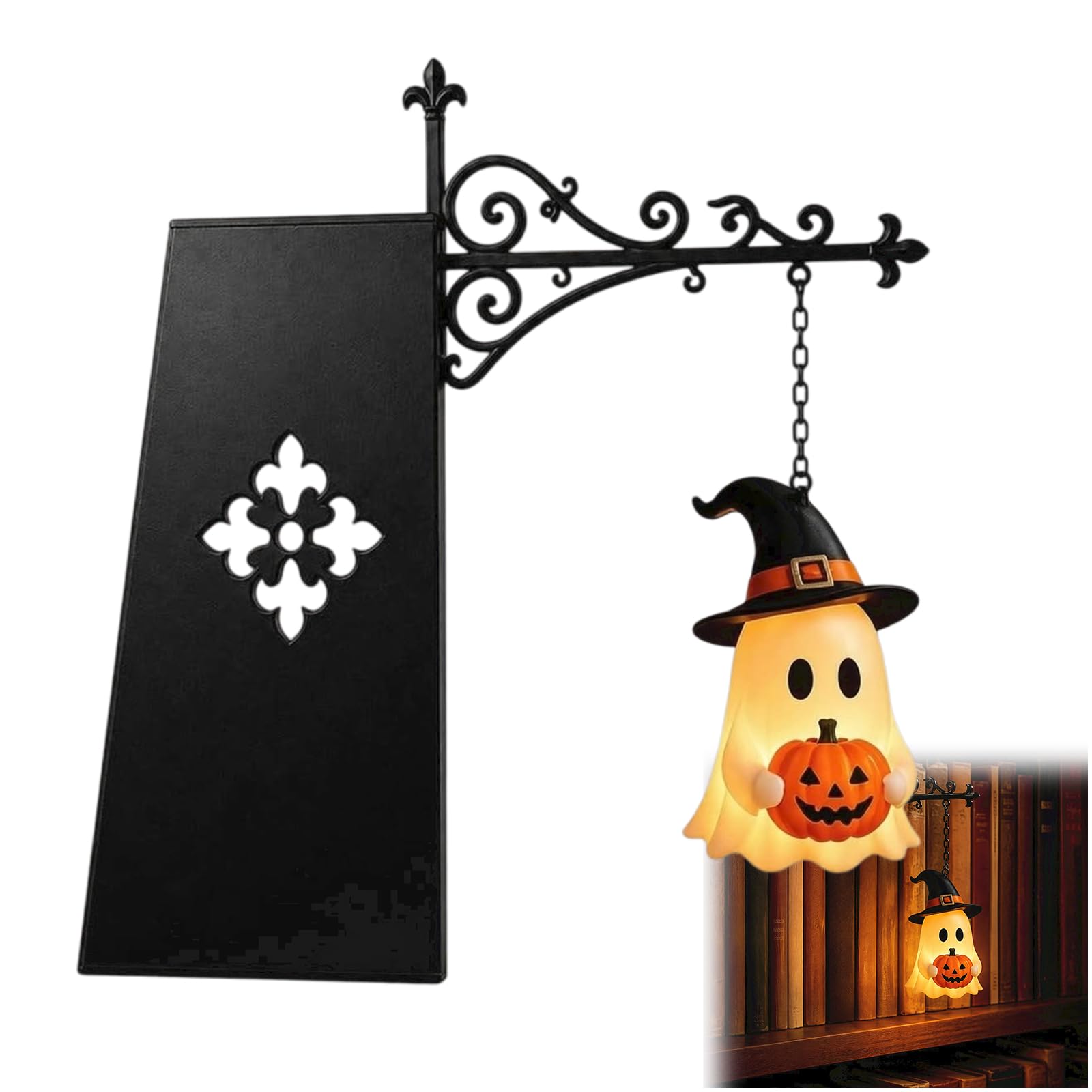 Library Lantern Book Shelf Nook Light | Nooklight for Bookshelf Lamp