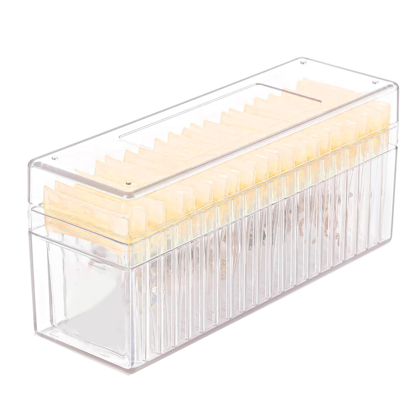 Multifuntional Jewelry Storage Box with 20 PVC Bag Portable Jewelry Pouch Organizer Clear Display Box Small Case, フリーサイズ