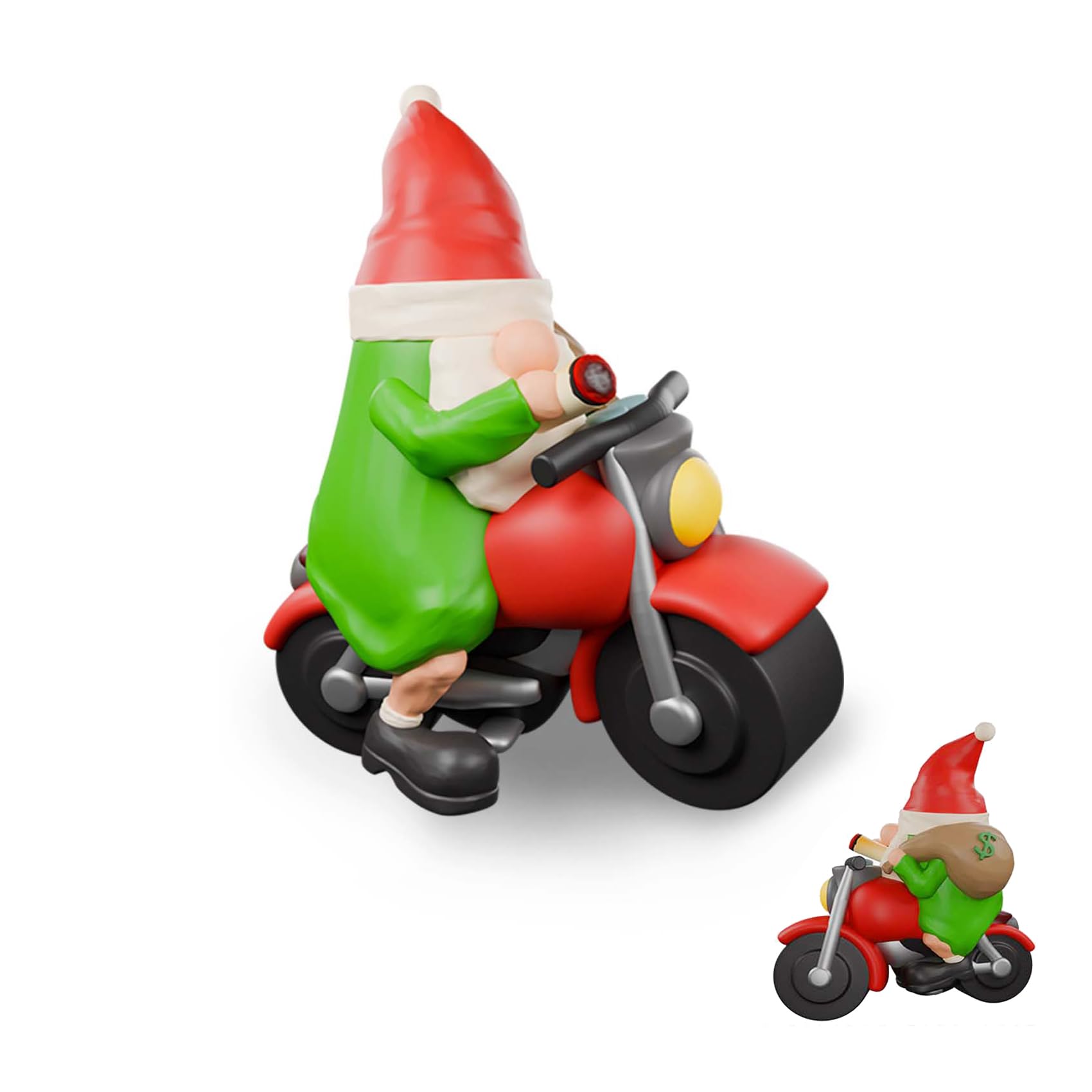 FVFVAHO Gnomes Decorations, Motorcycle Biker Funny Gnome
