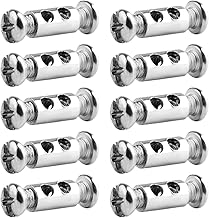 10 Piece Cable Clamp Set with Screw End Cap - Suitable for 1-2mm Diameter Wire Rope Wire Rope - Made of Heavy Duty Steel with Double Ends