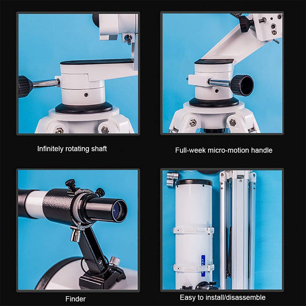 Telescopio - Telescopio Reflector Grande para astrónomos, Star Rectangle Star R130Sf en HD para Exteriores