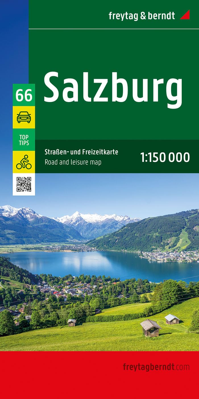 Salzburg Straßen und Freizeitkarte 1150.000 freytag  berndt by Freytag Berndt