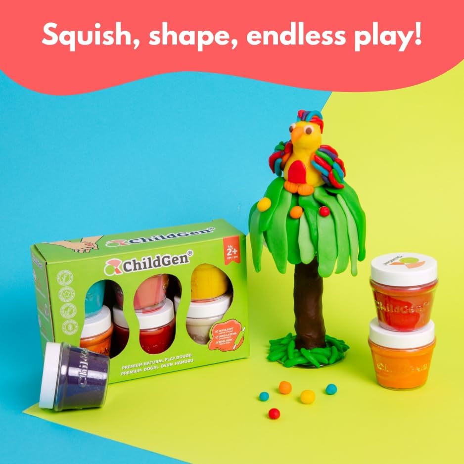 Miniatura 5 de Juego de masa de juego natural, no tóxico, súper suave, de larga duración, masa de modelado, artes y manualidades para niños, juguetes preescolares,