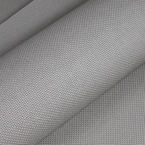 Image of KCS 4 pc of 12 inch x 18 inch 14CT Counted Cotton Aida Cloth Cross Stitch Fabric (Medium Grey)