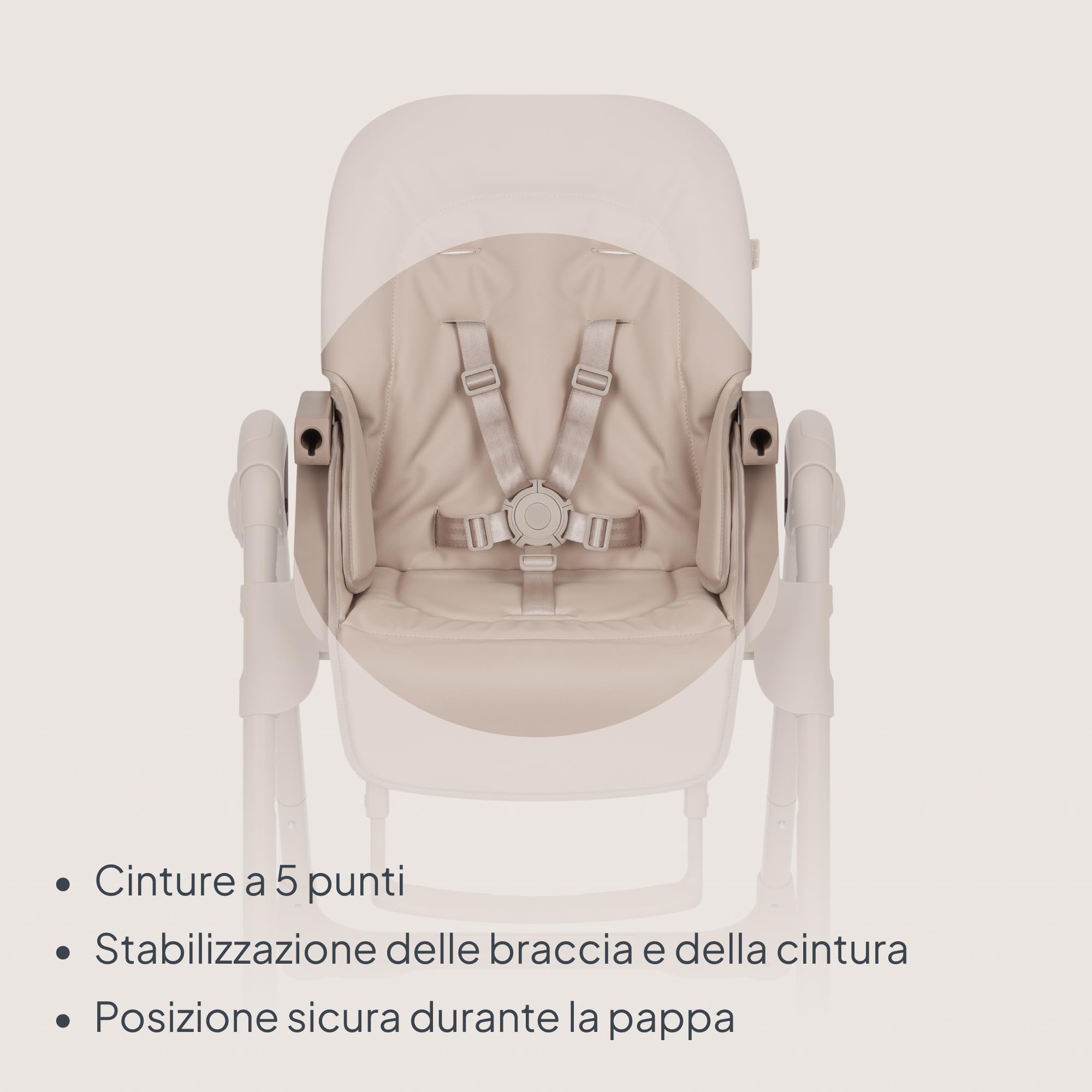 Lionelo Linn Plus Seggiolone Pappa Regolabile 2in1 Fino a 15 kg, Sedia con Funzione Sdraietta Dalla Nascita, Pieghevole, Ruote, Regolazione con una Mano, 6 Altezze, 3 Posizioni, Vassoio Lavastoviglie
