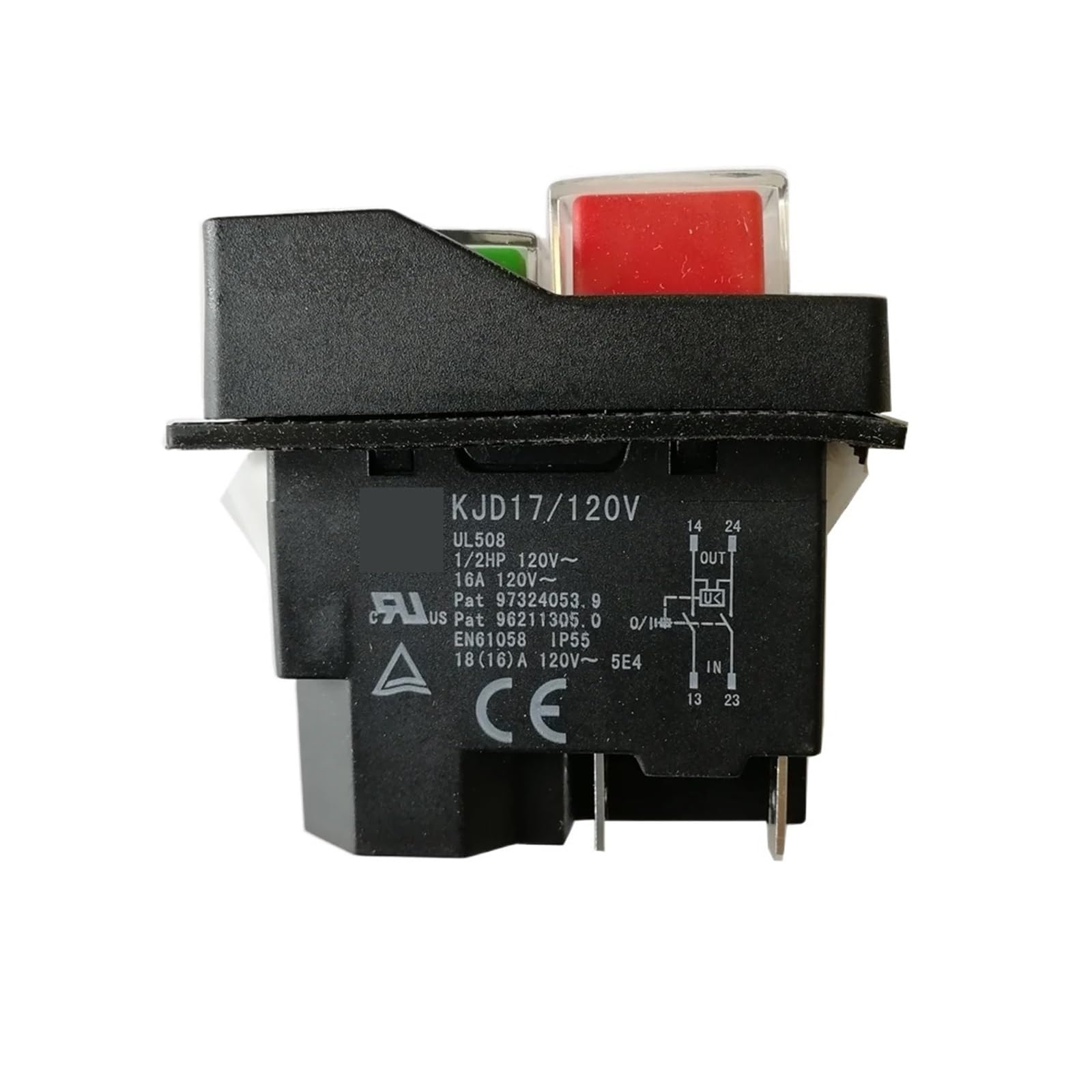 KKCZOFMJ KJD17/120V Waterproof Push Button Electromagnetic Switch 4 Pin 5 pin 16A