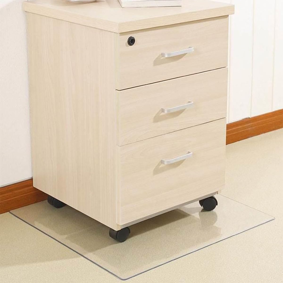 Tapis de Sol Transparent pour Sols Durs, Tapis de Chaise Imperméable de Bureau, Tapis de Protection Antidérapants pour Chambre et Salon 40x60 80x120 120x150cm(90cm x 200cm)