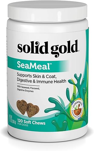 Miniatura 22 de Solid Gold Polvo multivitamínico para gatos y perros, polvo de algas, Omega 3 y vitaminas para la salud dental, digestiva, inmunológica, de la piel