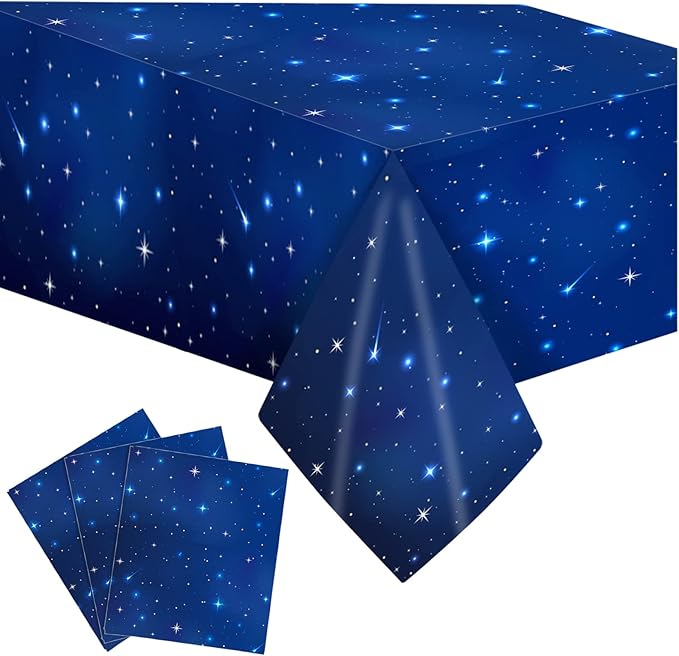 Space Tablecloth 3 Pieces Starry Night Space Table Cloths
