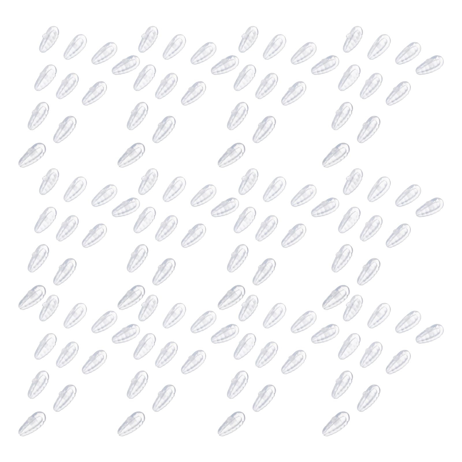 Veemoon Kit 250 Almohadillas Nasales Antideslizantes de Silicona para Gafas y Gafas de Sol, Tamaño 1,4 X 0,76 X 0,3 Cm, Compatibles Mayoría de Monturas, para Uso Diario y