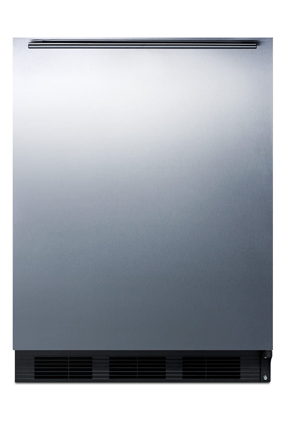 Summit Ct663bkbihh 24 Inch Wide 5.1 Cu. Ft. Built-In Compact Refrigerator With Adjustable Shelves And Horizontal Handle - Stainless Steel | Fridge.com
