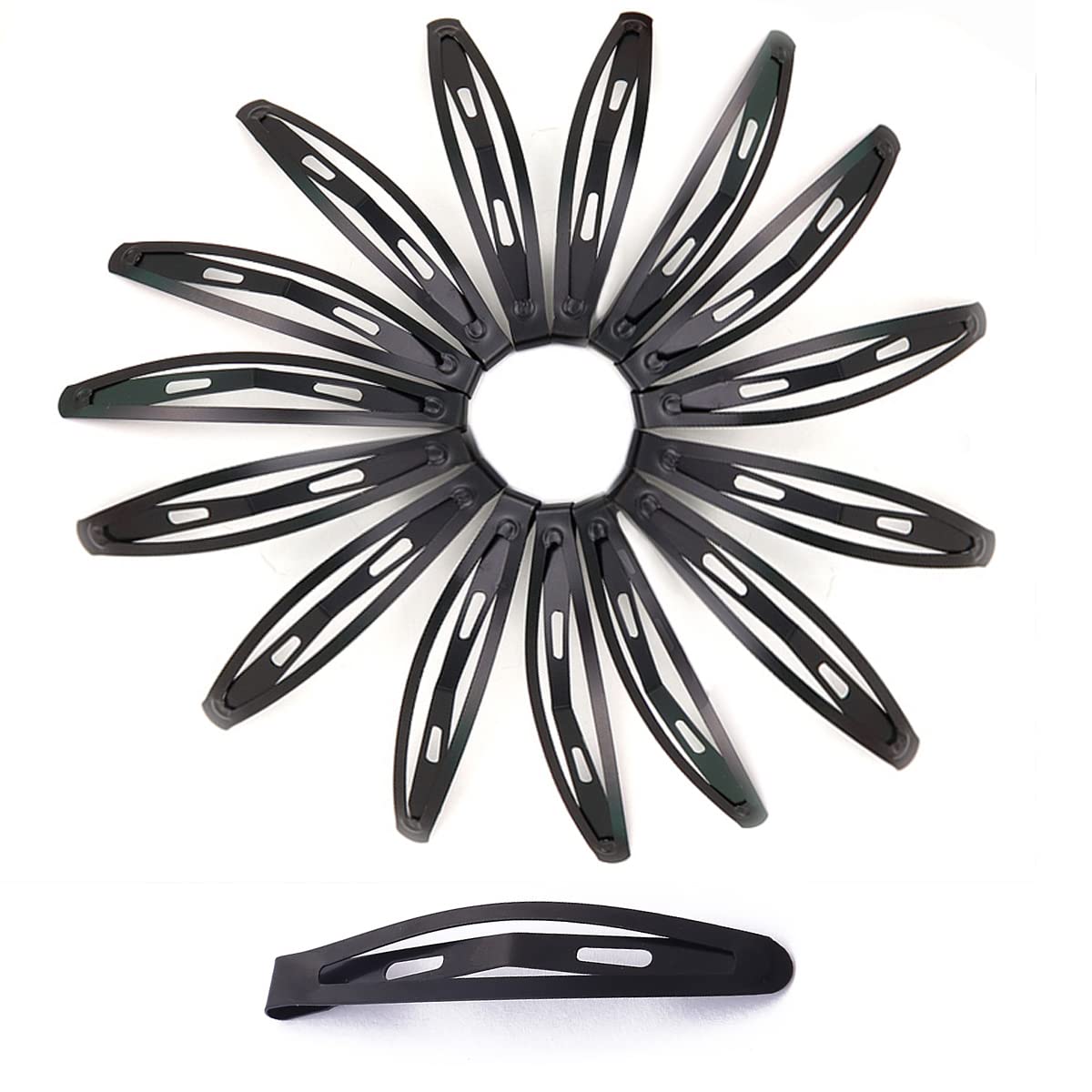 30 Pcs Metal Snap Hair Clips, Women's Hair Clip Accessories, Oval Metal Hair Clips, Women's Hair Accessories (1.7IN)