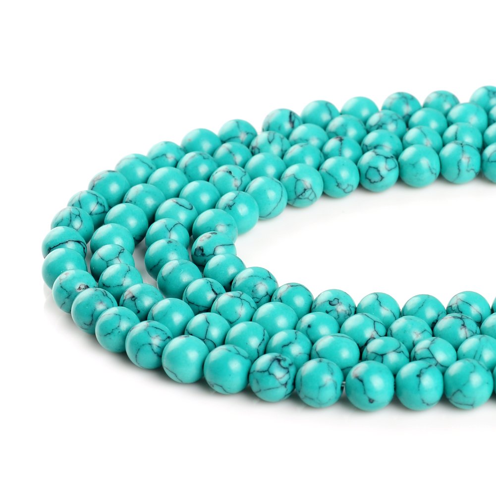 Synthesis Blue White Green Red Turquoise Stone Beads 4MM 6MM 8MM 10MM 12MM 14MM