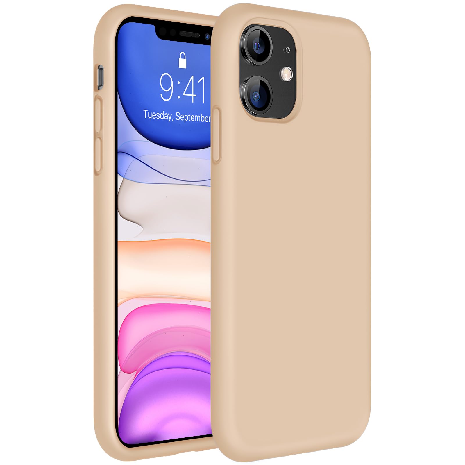Miracase Silicone for iPhone 11 Phone Case, Sand
