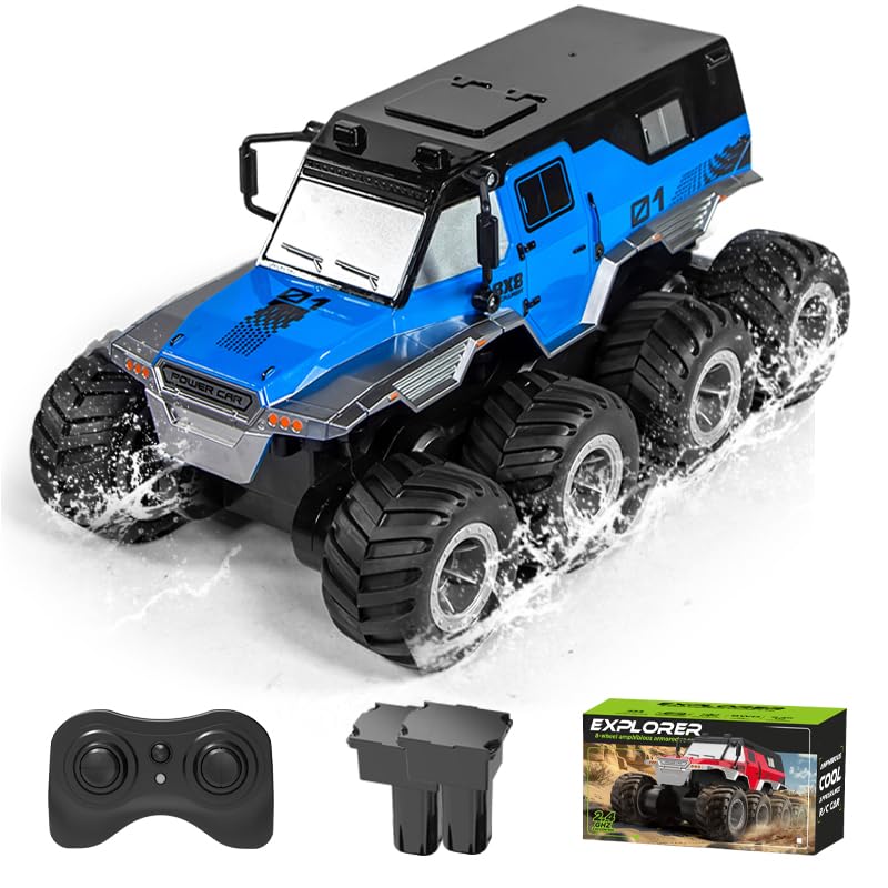 Amazon.co.jp: GOUYOSHI ラジコン 水陸両用 ラジコンカー オフロード