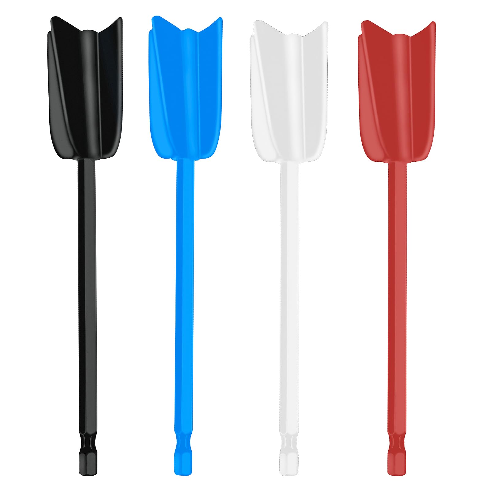 4 PCS Paint Mixer for Drill, Mixing Paddle for Drill, Epoxy Mixer Paddles Paint Stirrer for Drill Reusable Drill Mixer Attachment for Mixing Resin Painting Ceramic Glaze