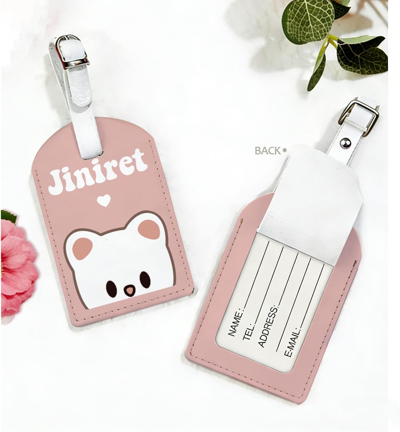MAOFAED Korea Boy Group Cartoon Animal Gift, Korean Musician Figures Luggage Tag for Fans, Korean Music Fan Gift, Fandom Gifts (Ferret tag) image 4