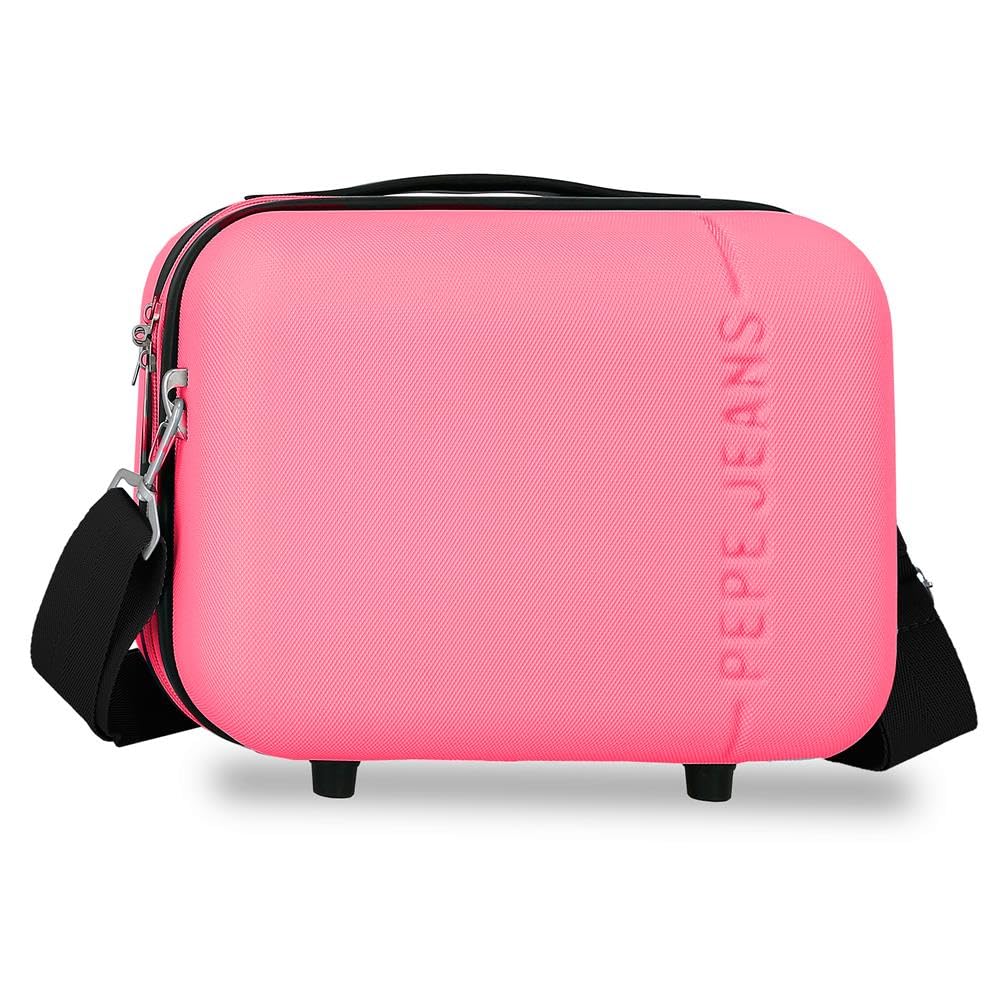 Pepe Jeans Montana Nececer Adaptable Rosa 25x21x15 cms Rígido ABS 9,1L 0,8 kgs by Joumma Bags