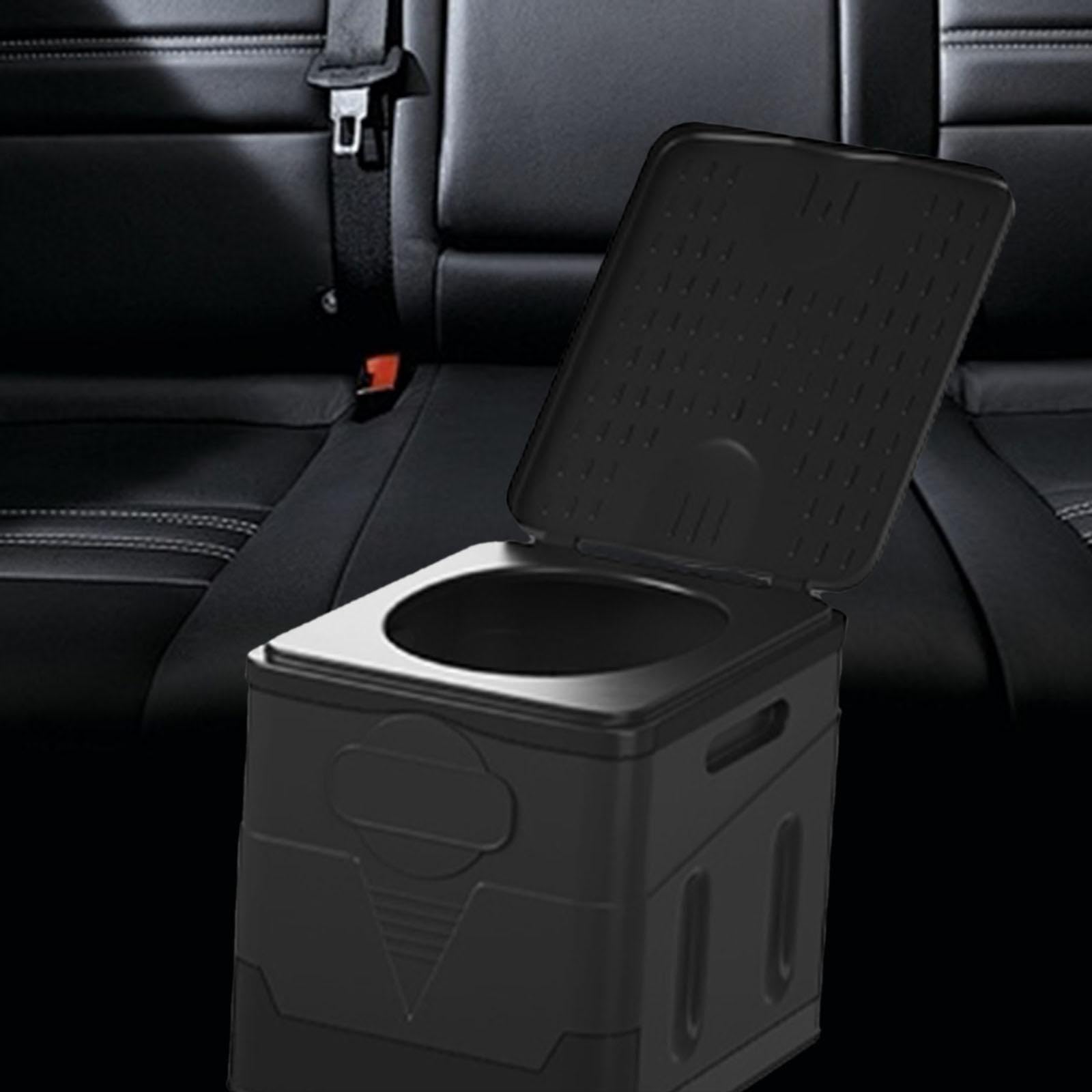 harayaa Inodoro Plegable para Acampar, Orinal para Adultos, con Cubierta, Duradero, Plegable, para Viajes en Coche, RV, Camping, Barco