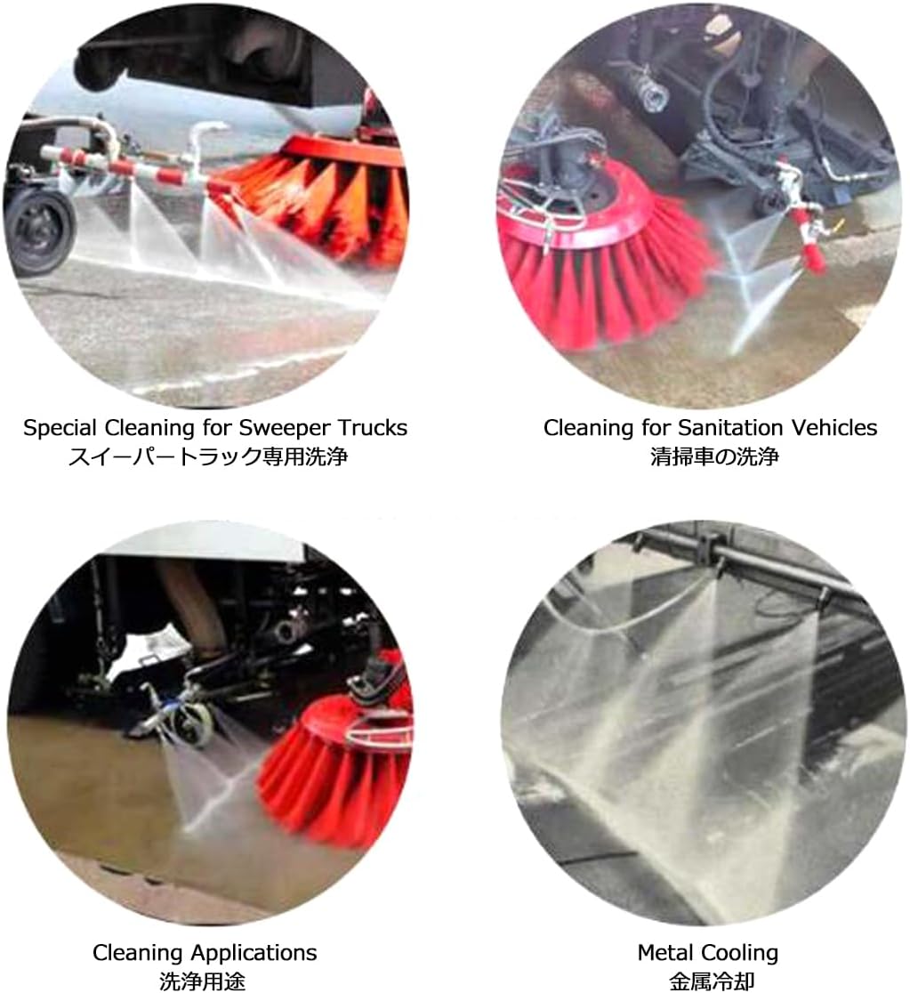 10PCS 1/4 BSPT Stainless Steel Flat Fan High Pressure Nozzle 65° Washer Accessories - Sprayer Nozzle for Car Wash Industrial Cleaning Random Flow Generator 10pcs 1/4-5002