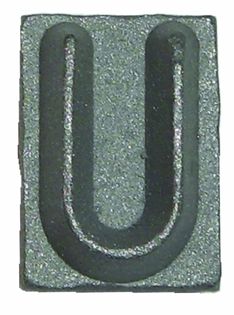 MAIKUNI Letter U 1/8-Inch Interchangeable Branding Iron Character BNL-512-U