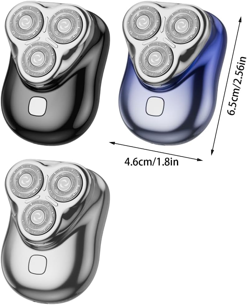 Multifuntional Small Electric Shaver with Floating Head Designs Rechargeable Beard Trimmer for Various Skin Types