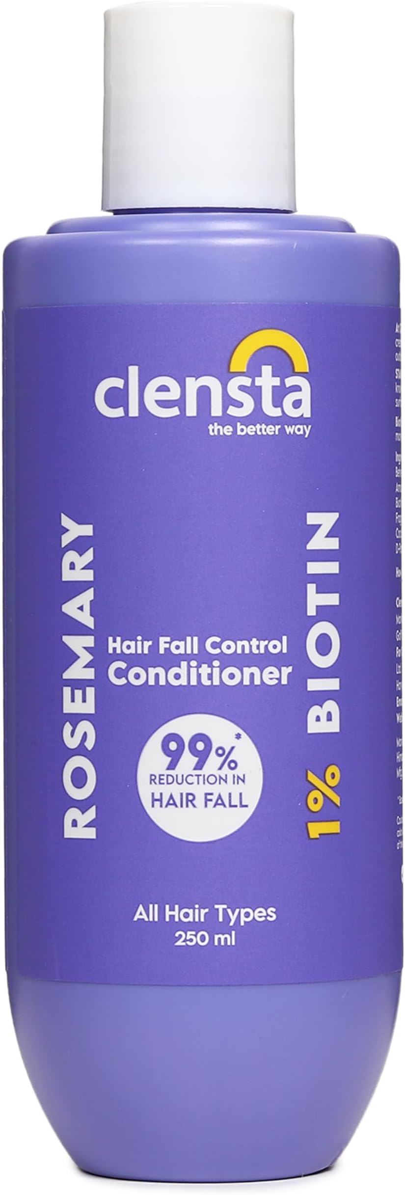 Clensta Rosemary Hair Fall Control Conditioner With Rosemary & Biotin For Reducing Hair Loss, Breakage & Daily Use | All Hair Types | Men & Women | Sulfate & Paraben Free - 250 ml