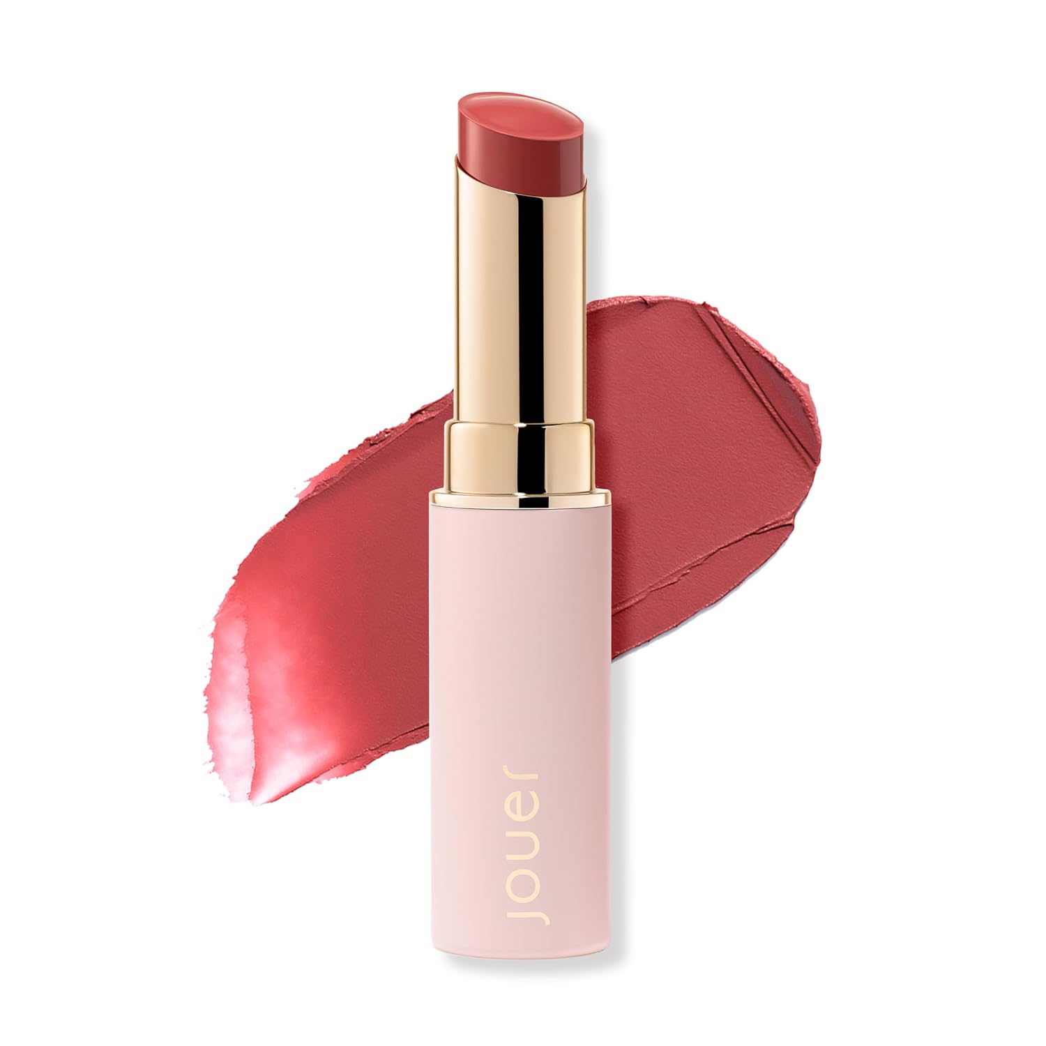 Jouer Balm Bouche Demi-Matte Lip-Solidarité - Bálsamo labial teñido - Tinte labial hidratante de larga duración - Color de labios mate - Fórmula de