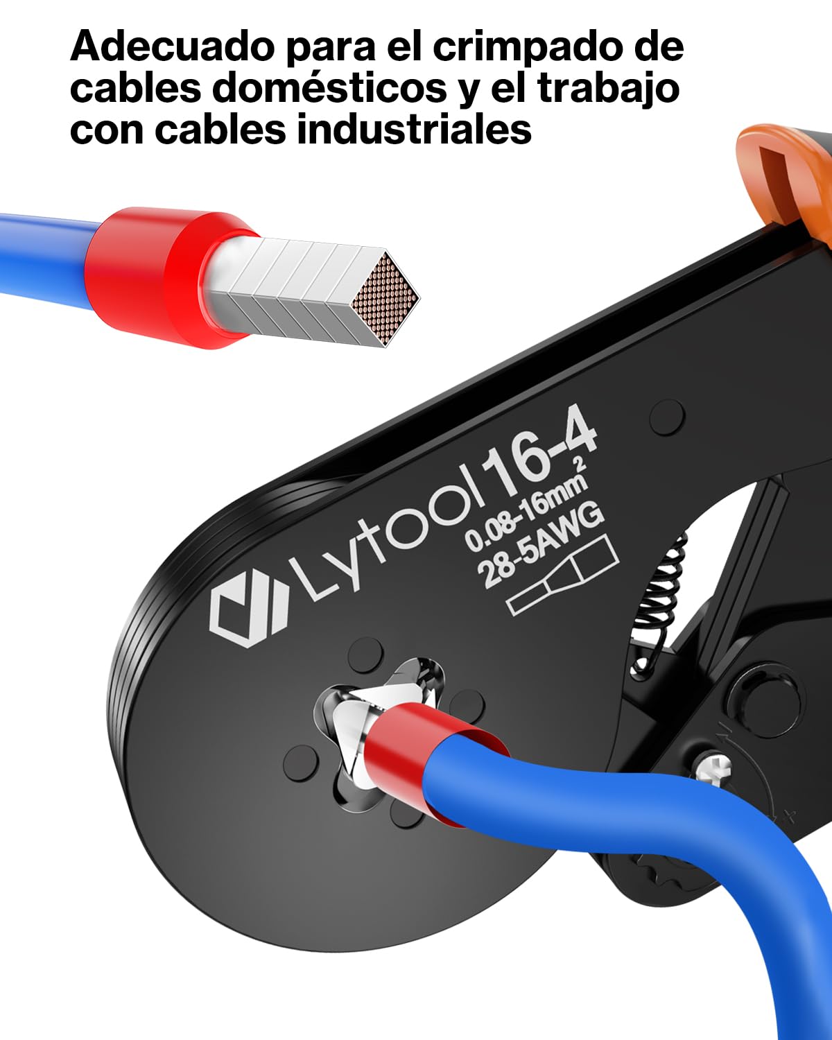 Crimpadora Lytool Terminal 0.08-16mm² Alicates para Crimpar