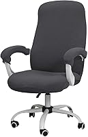 Vista 68 de FORCHEER Funda para Silla de Oficina Repelente al Agua de Jacquard con Respaldo Giratoria Extraíble Elástica Universal para Silla de Computadora