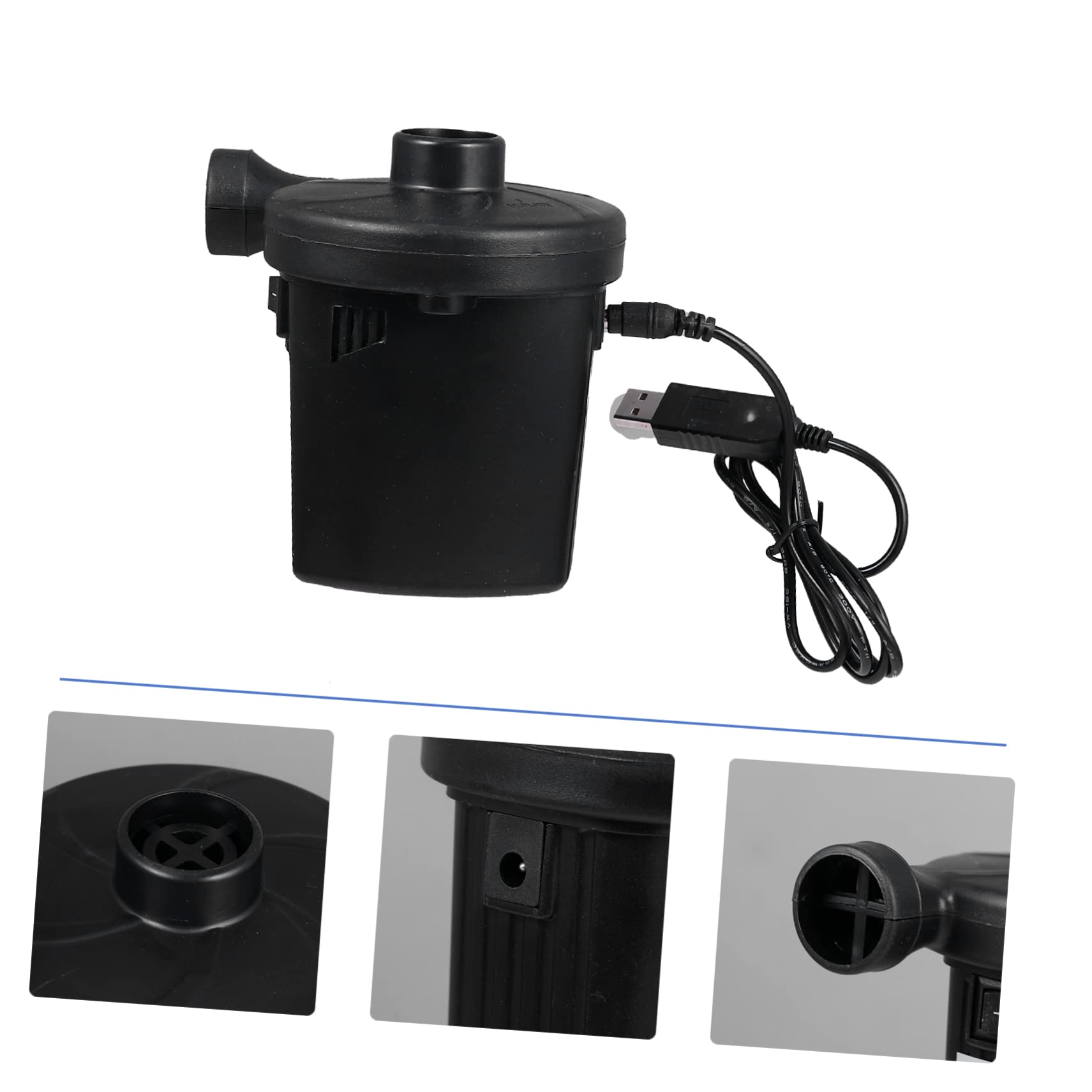 Cabilock USB Pompe À Air Pompe Électrique Pompe De Remplissage Rapide Électrique Pompe Gonflable Portable Pompe Portable Pompe À Air Gonflable Matelas Pompe Jouet Pompe À Essence Double
