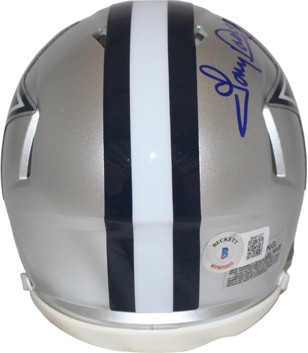 Tony Dorsett Autographed Dallas Cowboys Speed Mini Helmet Beckett